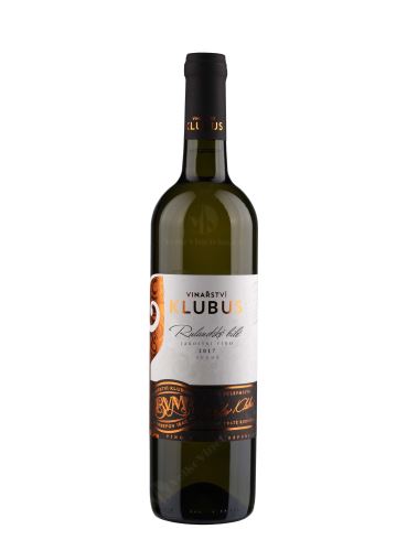 Rulandské bílé, Jakostní odrůdové, 2017, Vinařství Klubus, 0.75 l