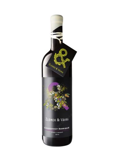 Chardonnay, Výběr z hroznů - barrique, 2015, Zlomek & Vávra, 0.75 l