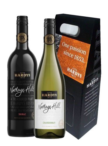 Shiraz - Chardonnay, Nottage Hill, Hardys, 2x 0,75l - dárková krabička