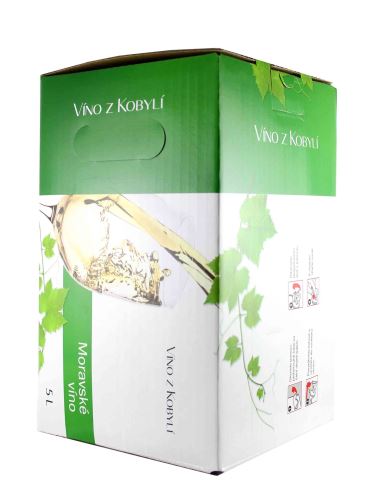 Veltlínské zelené, Bag in Box, Jakostní odrůdové, Patria Kobylí, 5 l