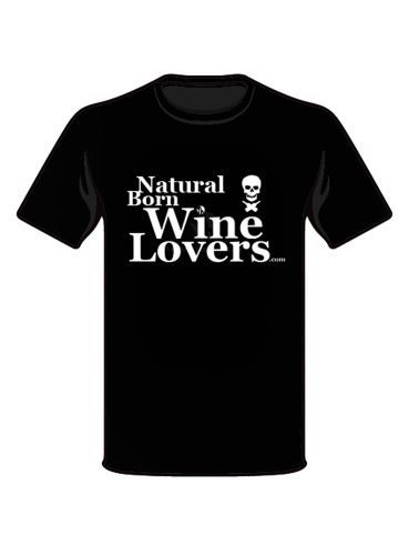 Triko Natural Born Wine Lovers - černé - velikost XL - 1ks