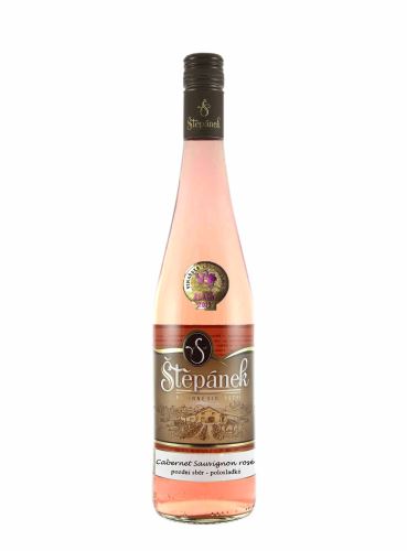 Cabernet Sauvignon rosé, Pozdní sběr, 2018, Vinařství Štěpánek, 0.75 l