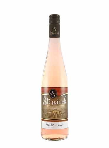 Merlot rosé, Výběr z hroznů, 2022, Vinařství Štěpánek, 0.75 l