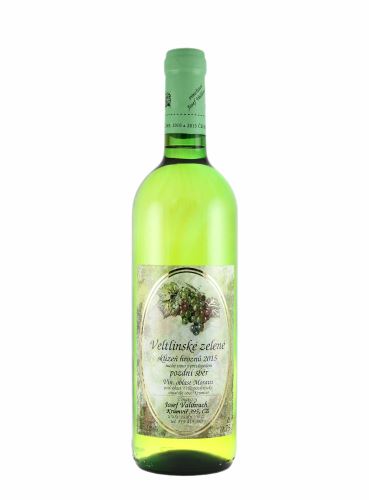 Veltlínské zelené, Pozdní sběr, 2015, Vinařství Valihrach, 0.75 l