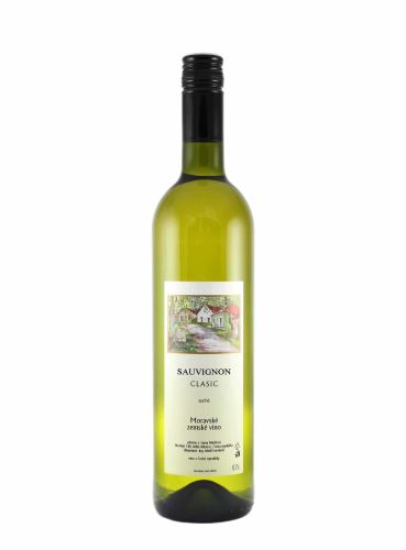 Sauvignon, CLASIC, Zemské, 2017, František Mádl - Malý vinař, 0.75 l
