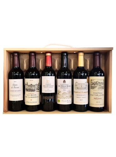 Dárková sada vín z Bordeaux, 6 x 0,375 l