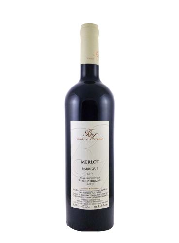 Merlot, Výběr z hroznů - barrique, 2019, Vinařství Výmola, 0.75 l
