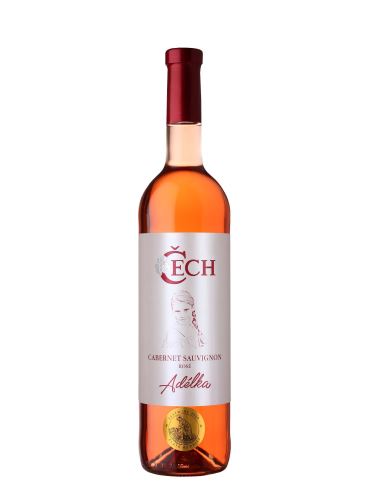 Cabernet Sauvignon rosé, Adélka, BIO, Pozdní sběr, 2020, Vinařství Čech, 0.75 l