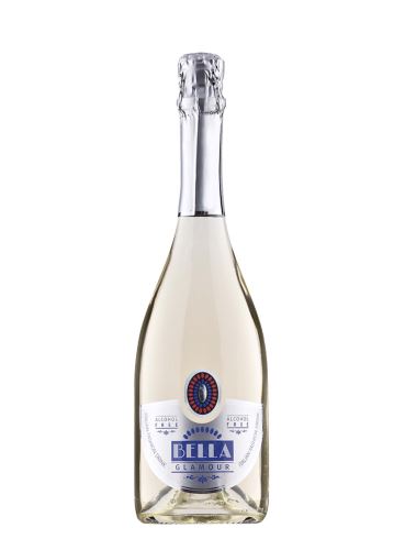 Prosecco, Nealkoholické šumivé víno, Bella Glamour, 0,75 l