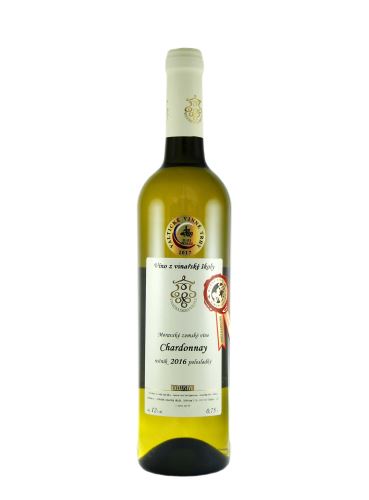 Chardonnay, Pozdní sběr, 2016, Vinařská škola Valtice, 0.75 l