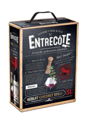 Cuvée Entrecote, Bag in Box, 2018, Gourmet Pére & Fils, 3 l