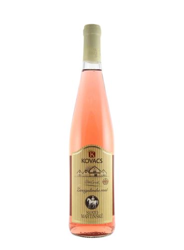 Zweigeltrebe rosé, Svatomartinské, Jakostní odrůdové, 2018, Vinařství Kovacs, 0.75 l